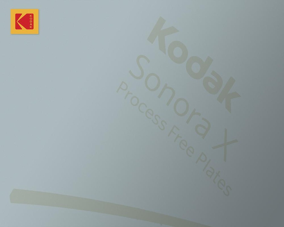 Nieuwe generatie Kodak Sonora procesloze offsetplaten